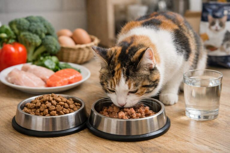 subalansuota kačių mityba