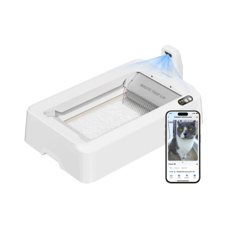 PETKIT-Purobot-Crystal-Duo-savaime-issivalantis-kaciu-tualetas-robotas1