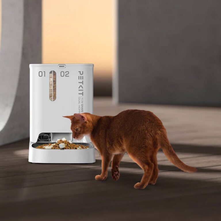 PETKIT-maisto-dozatorius-P591-YumShare-Dual-hopper-2+3L-2