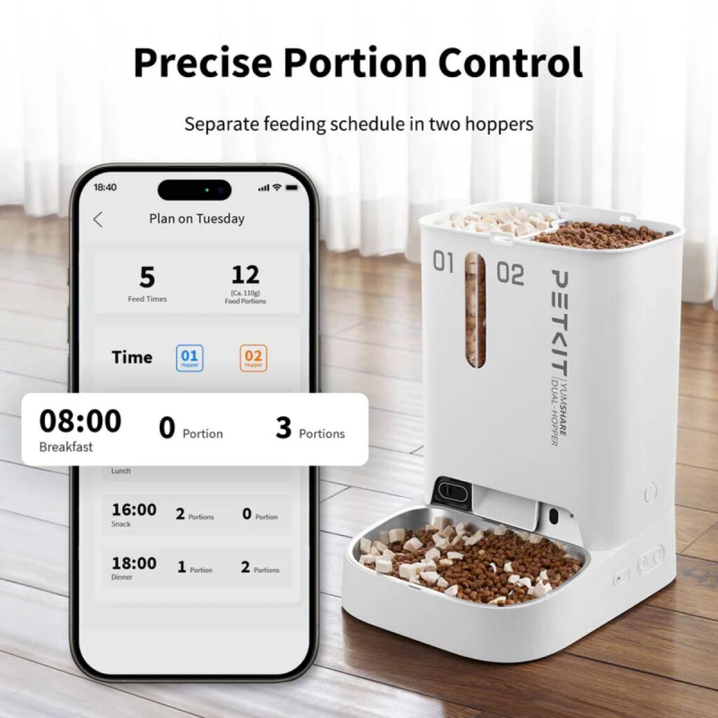PETKIT šėrykla P591 YumShare Dual-hopper