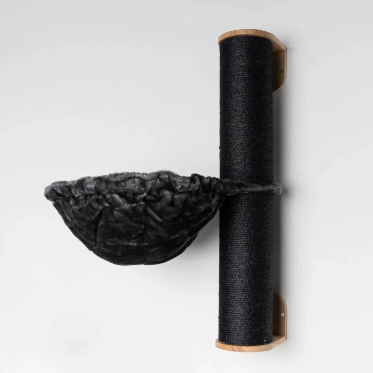 Laipiojimo stulpas su hamaku | RHR Pets Cat Hammock Blackline