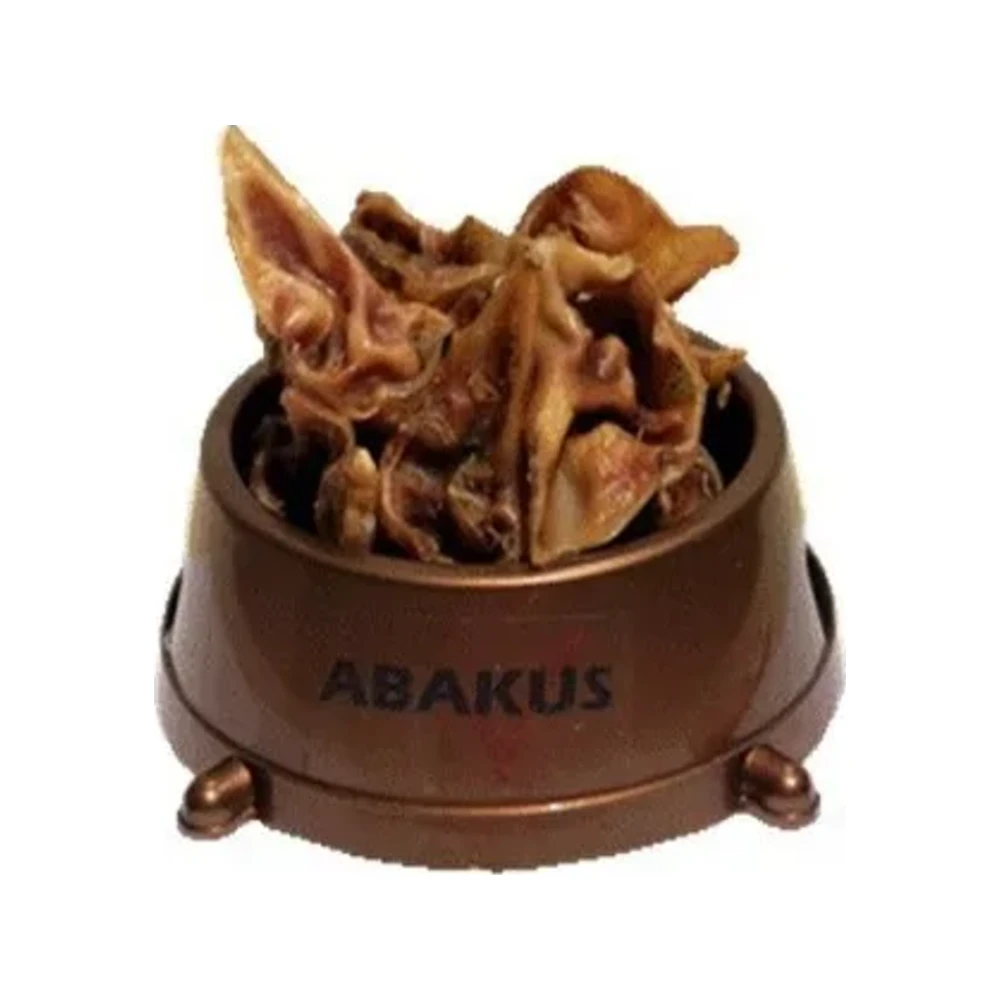 Abakus džiovinta vidinė kiaulės ausis, tamsi, 100 g