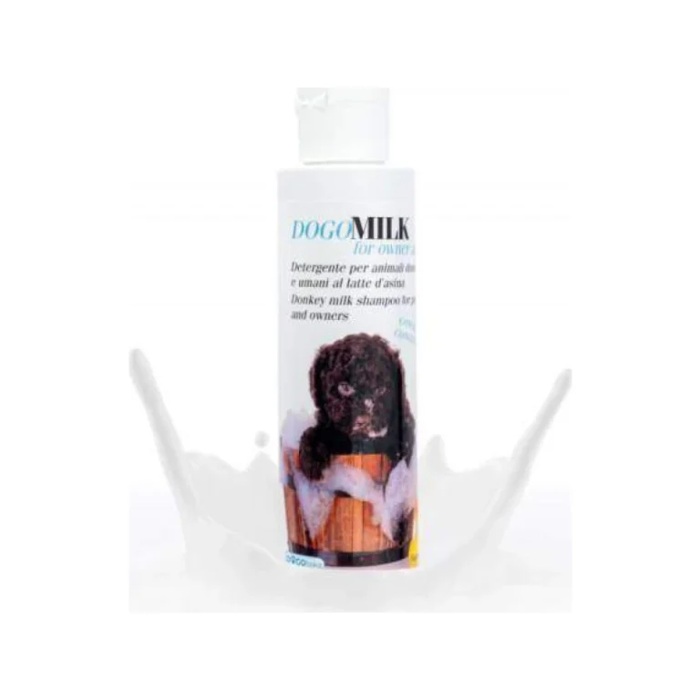 Dogoteka DogoMilk natūralus šampūnas su asilių pienu šunims ir katėms, 150 ml