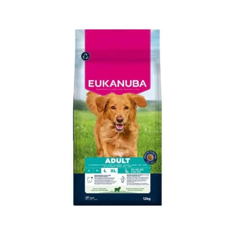 Eukanuba Adult Large & Giant su ėriena ir ryžiais, 12 kg