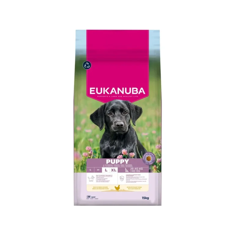 Eukanuba Puppy Large Breed su vištiena, 15 kg