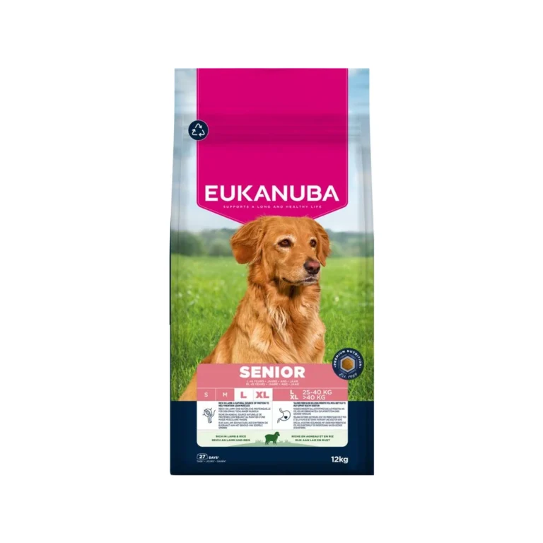 Eukanuba Senior Large & XL su ėriena ir ryžiais, 12 kg