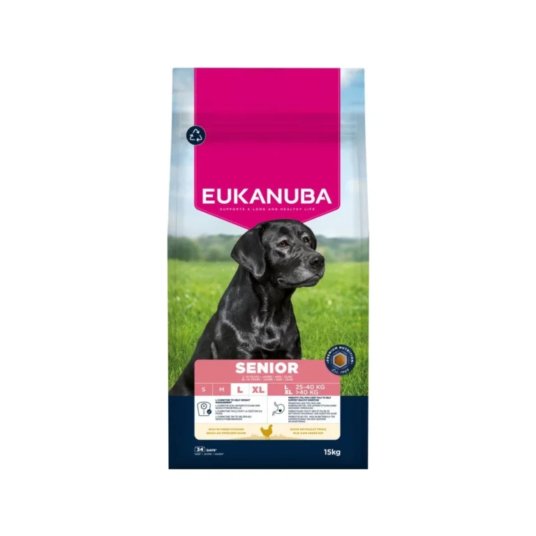 Eukanuba Senior Large & XL su vištiena, 15 kg