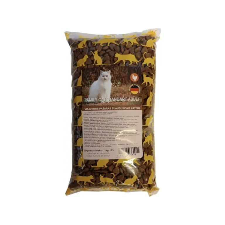 Family Cat Standart Adult su paukštiena ir daržovėmis, 1 kg