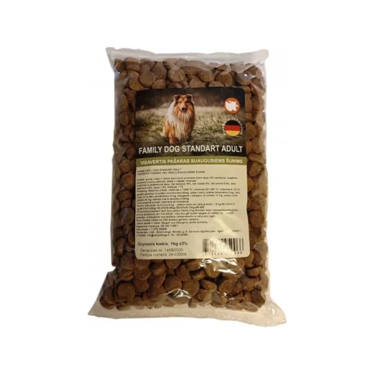Family Dog Standart Adult su jautiena, 1 kg