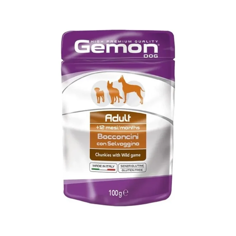 Gemon Adult su žvėrienos gabaliukais, 100 g
