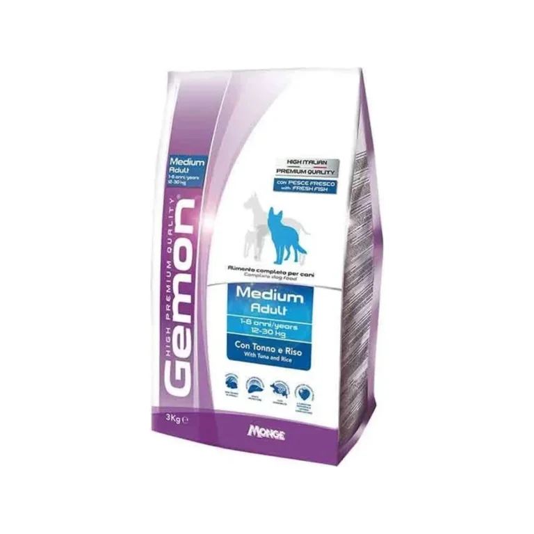 Sausas maistas šunims | Gemon Medium Adult su tunu ir ryžiais, 3 kg