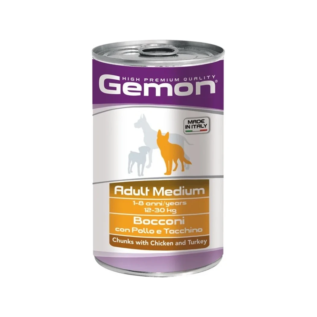 Gemon Medium Adult su vištiena ir kalakutiena, 1250 g
