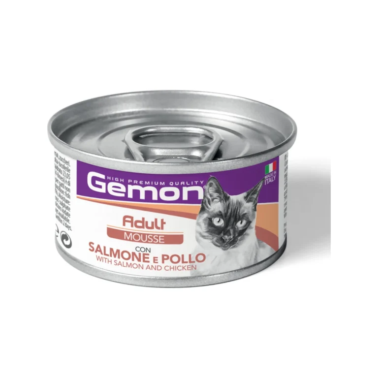 Gemon Mousse Adult su lašiša ir vištiena, 85 g
