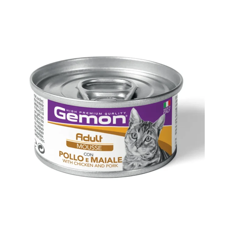 Gemon Mousse Adult su vištiena ir kiauliena, 85 g