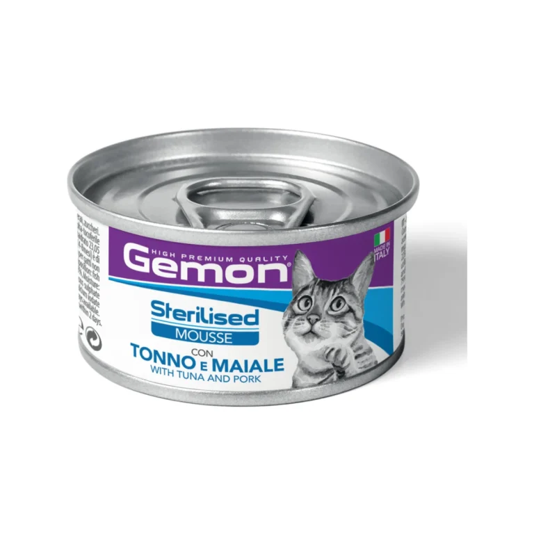 Gemon Mousse Sterilised su tunu ir kiauliena, 85 g