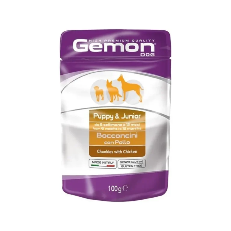 Gemon Puppy su vištienos gabaliukais, 100 g