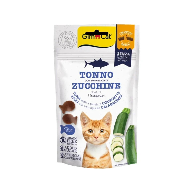 GimCat Crunchy Snacks su tunu ir cukinija, 50 g