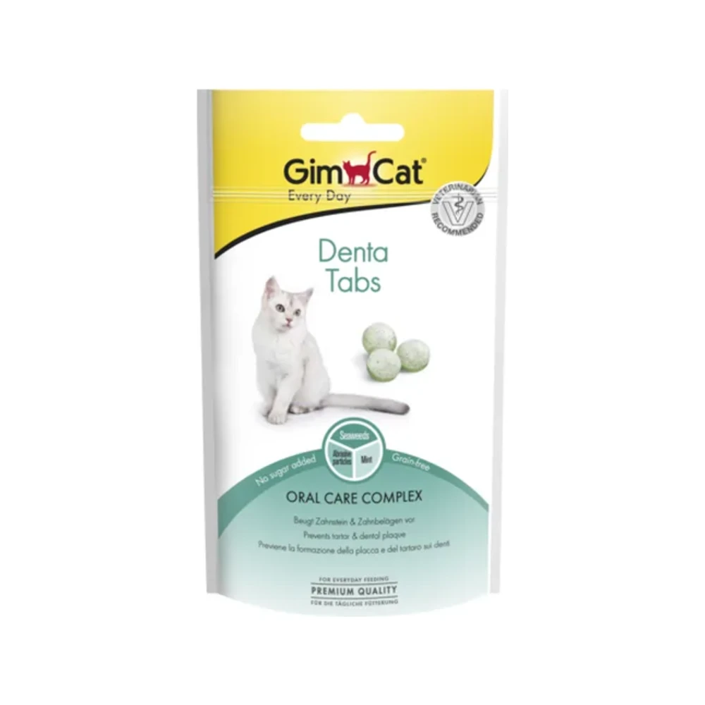 Skanėstai katėms | GimCat Denta Tabs dantų priežiūrai
