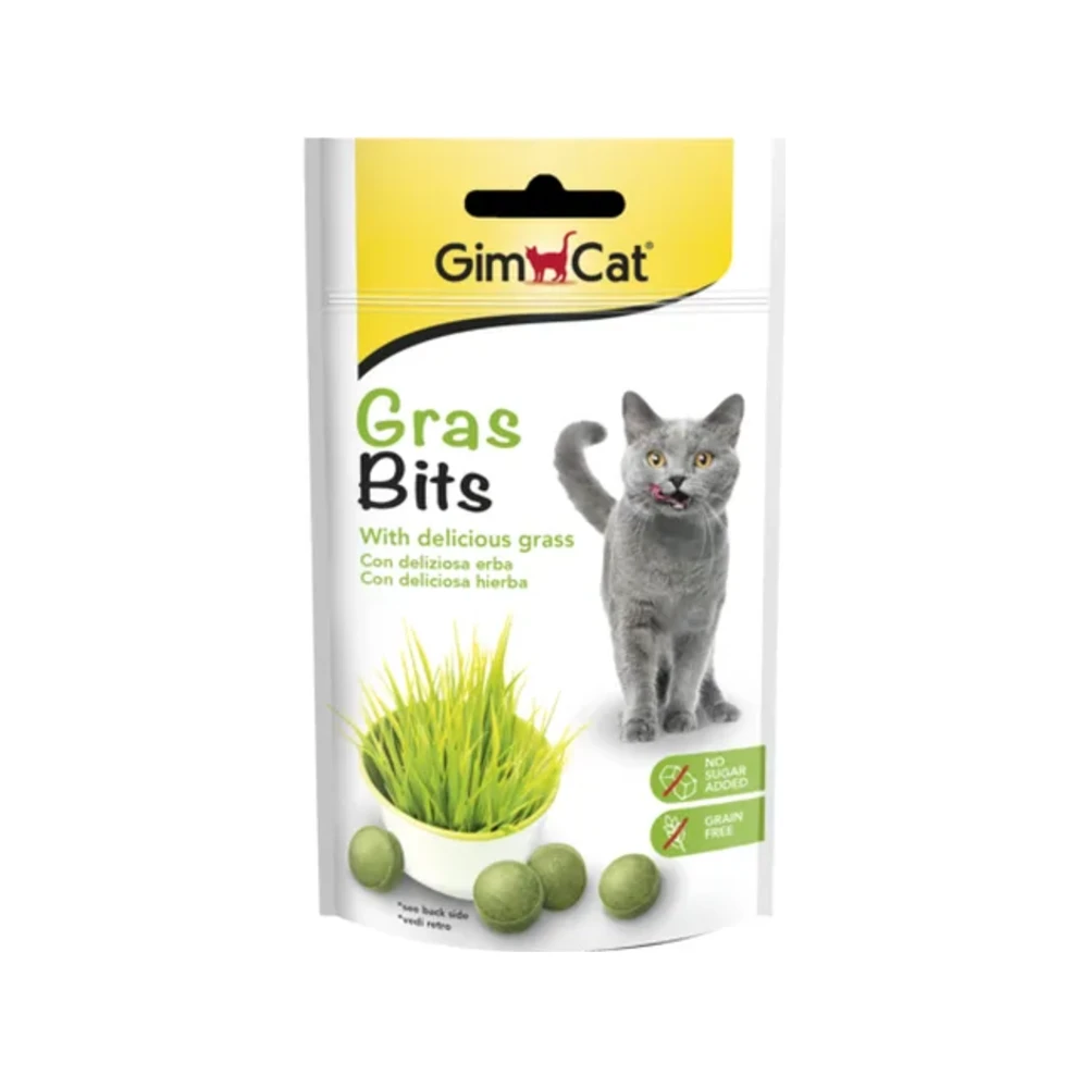 Skanėstai katėms | GimCat Grasbits su žole, 50 g