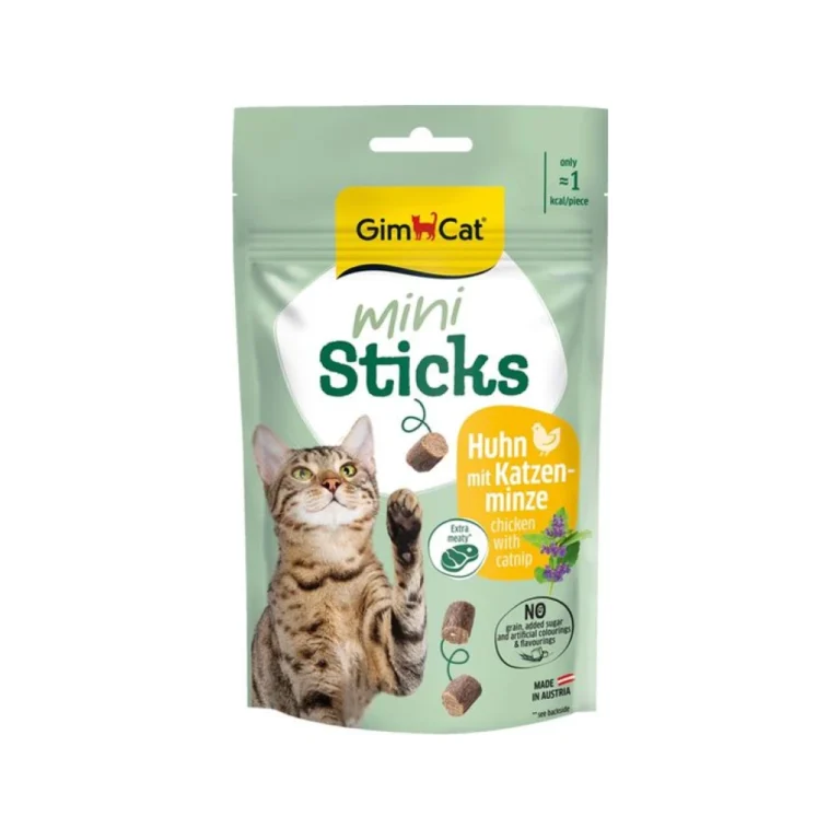 GimCat Mini Sticks su vištiena ir katžole, 50 g
