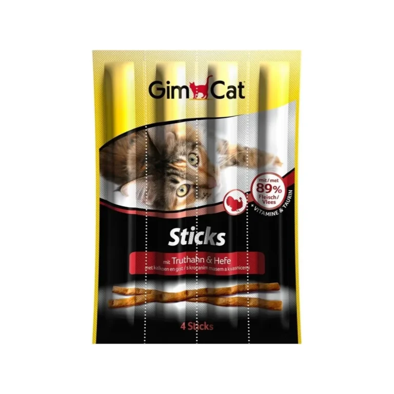 Skanėstai katėms | GimCat Sticks su paukštiena, be grūdų, 4 vnt.