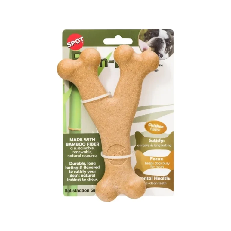 Kramtukas šunims | GimDog Bam-Bones bambukinis kaulas su vištienos skoniu, 13,3 cm