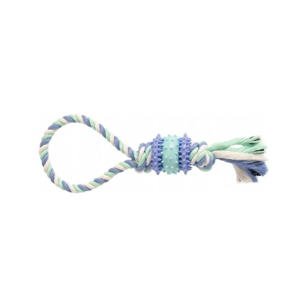 GimDog Cotton Dent Plus virvė su TPR, 30 cm
