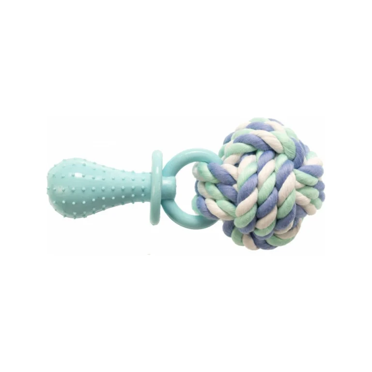 GimDog Cotton Dent Plus virvinis kamuolys su TPR, 14 cm, ø 6,6 cm