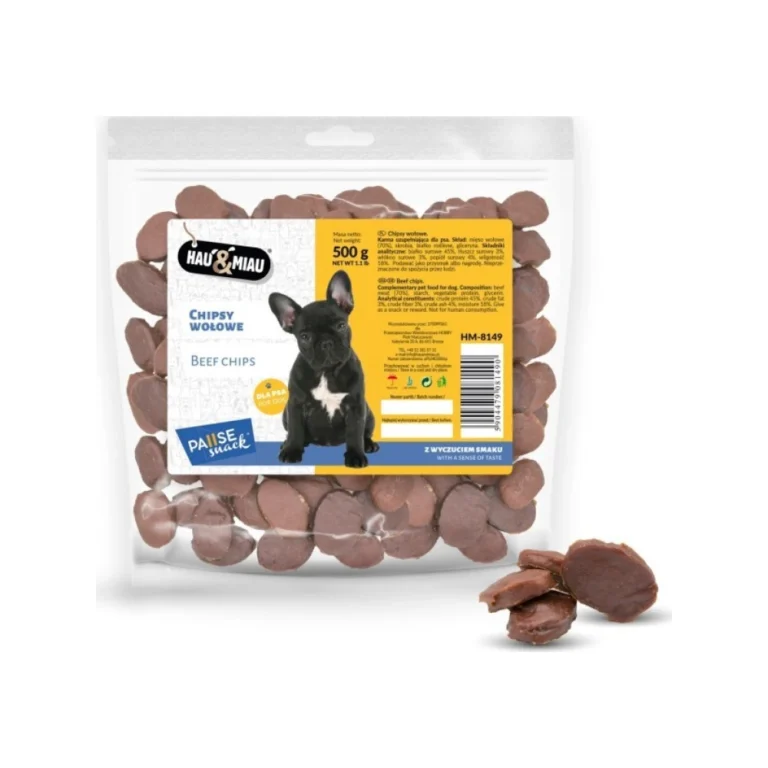 Hau&Miau jautienos čipsai, 500 g