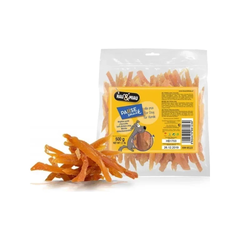 Hau&Miau minkštos vištienos juostelės, 500 g
