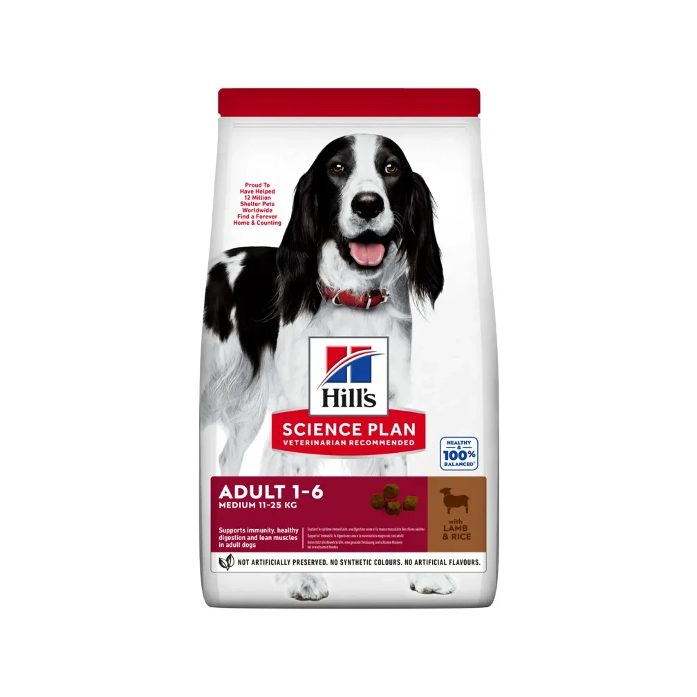 Hill's Science Plan Adult Medium Lamb & Rice, 14 kg