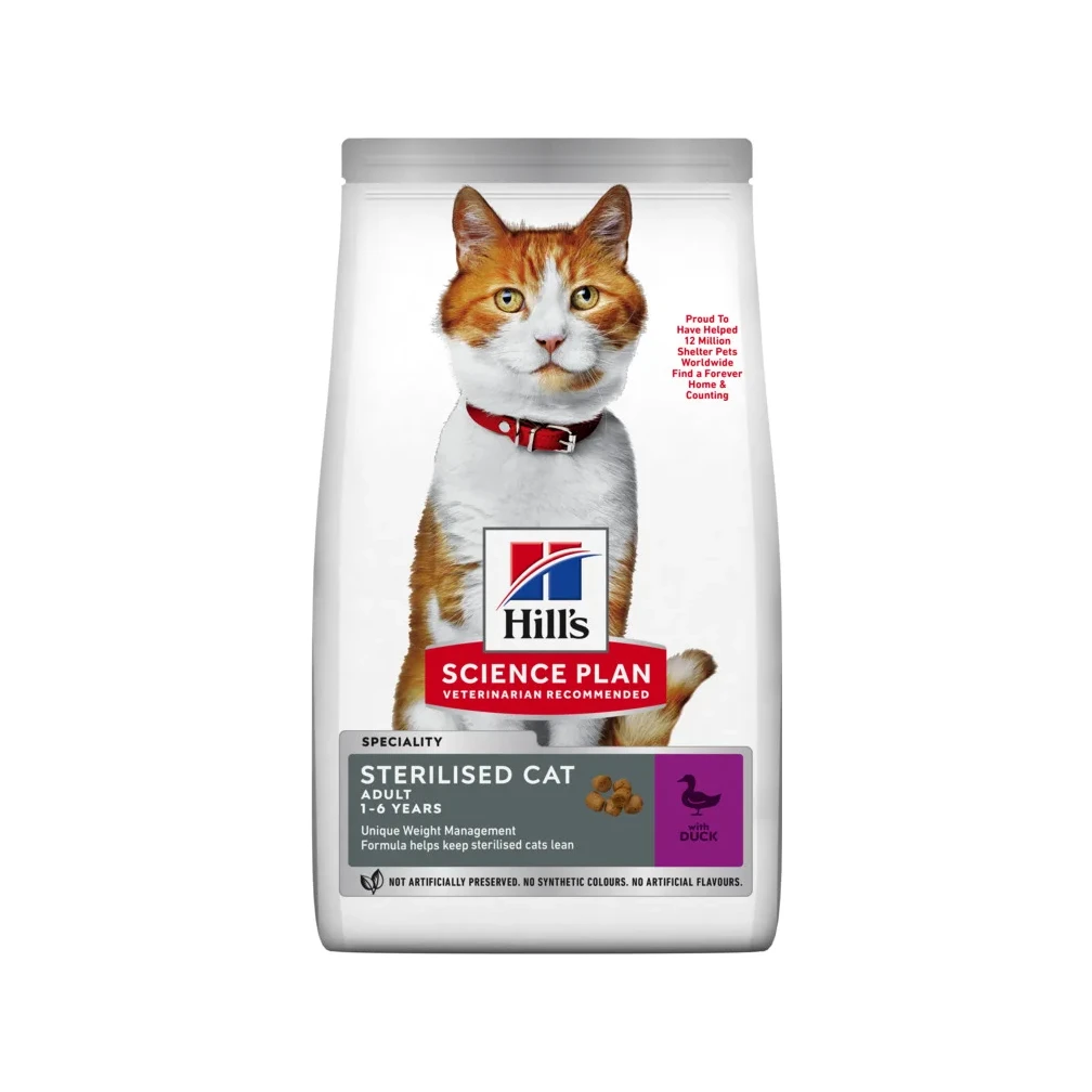 Hill's Science Plan Sterilised Cat Adult Duck, 1,5 kg
