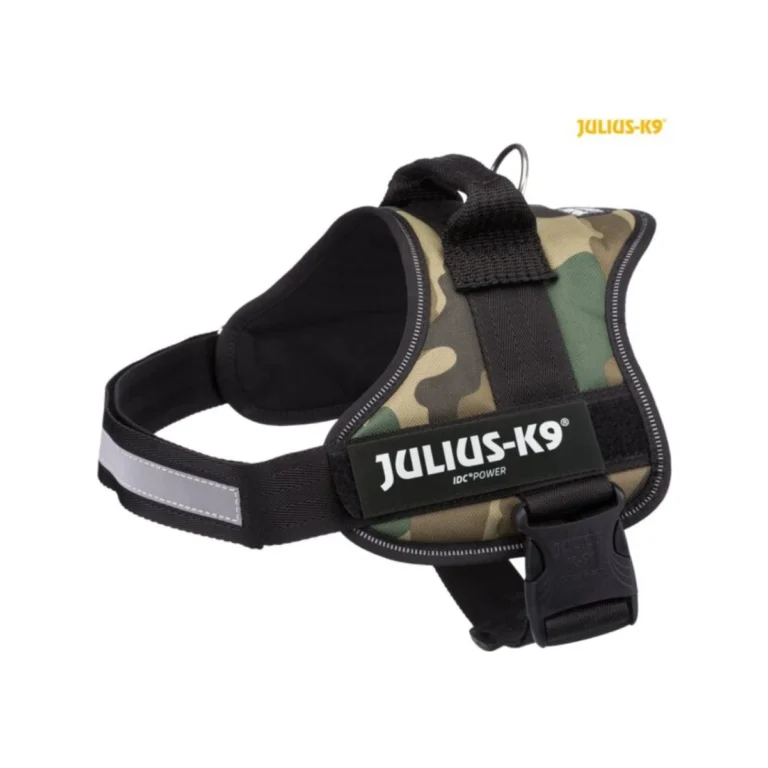 Julius-K9 IDC Powerharness petnešos šunims, 2 (XL) dydis, 71–96 cm / 50 mm, kamufliažinės