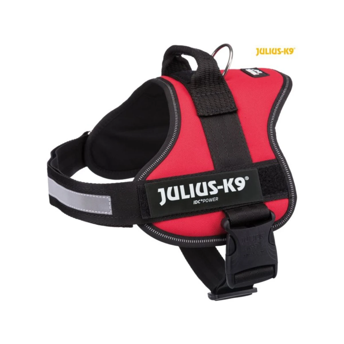 Julius-K9 IDC Powerharness petnešos šunims, 2XL/3, 82–116 cm, raudonos