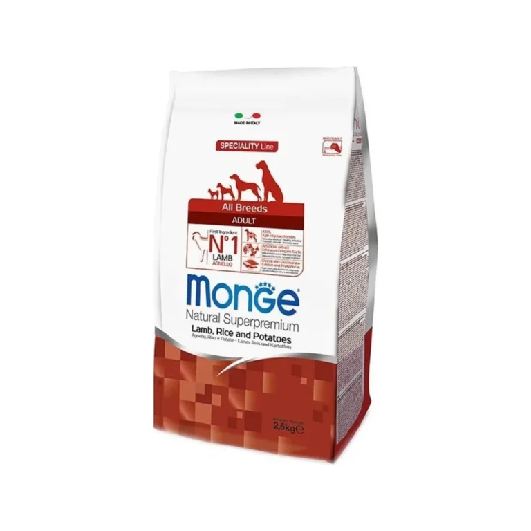Sausas maistas šunims | Monge Speciality Line Adult ėriena, ryžiai ir bulvės, 12 kg