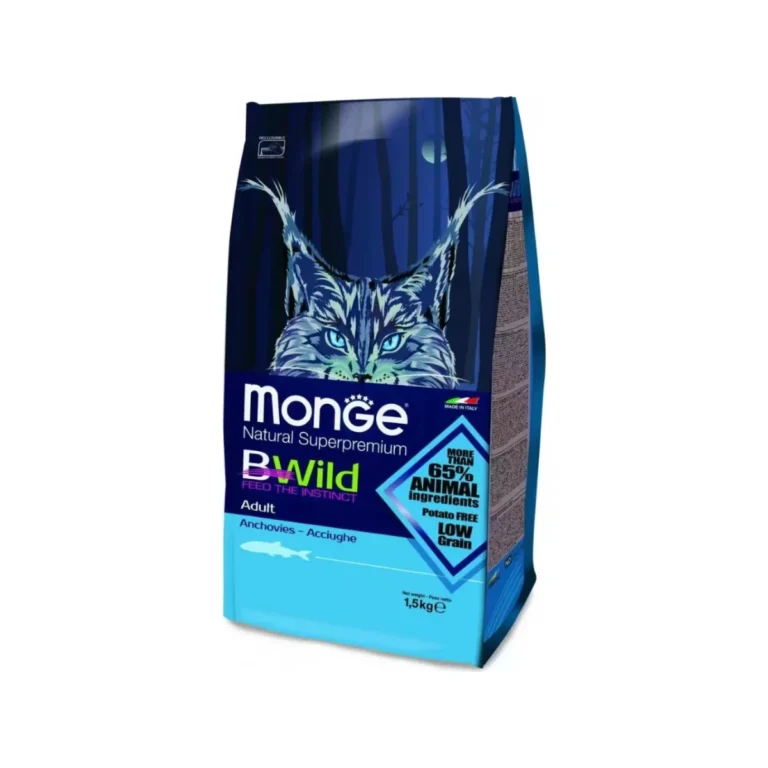Sausas maistas katėms | Monge BWild Adult su ančiuviais, 10 kg