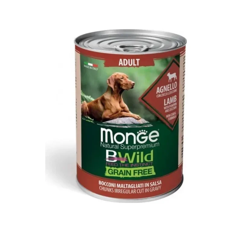 Monge BWild Adult su ėriena, moliūgais ir cukinijomis, 400 g