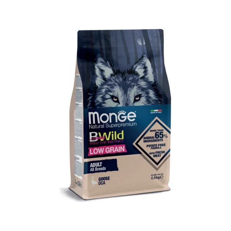 Sausas maistas šunims | Monge BWild Adult su žąsiena, 12 kg