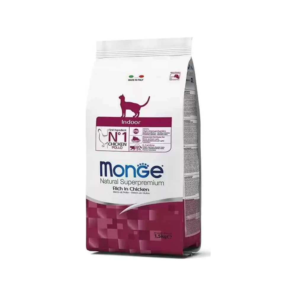 Monge Indoor su vištiena, 1,5 kg