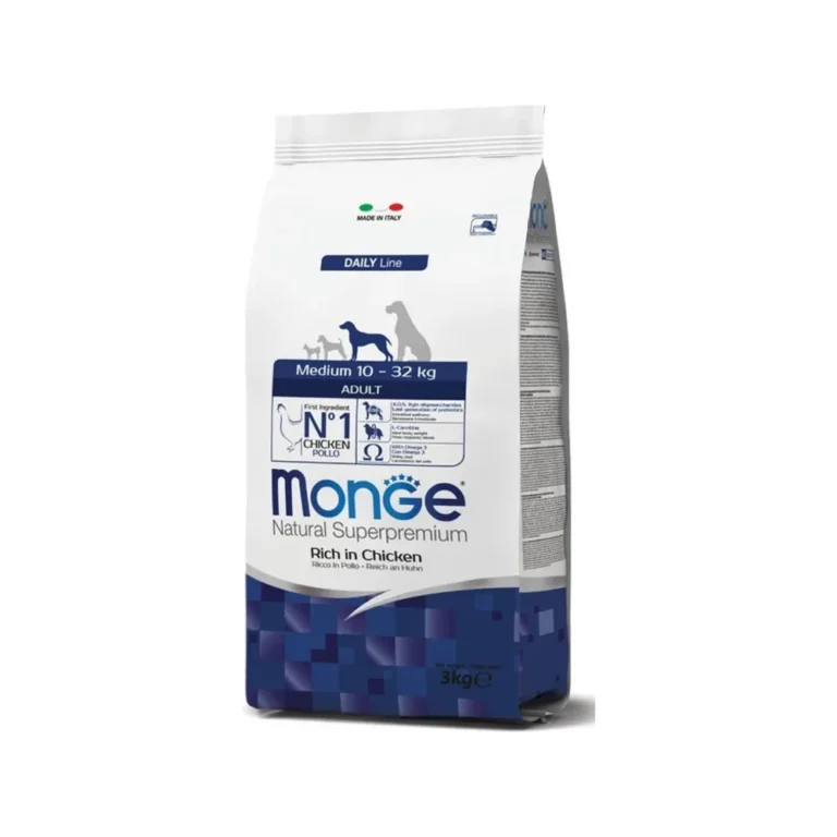 Sausas maistas šunims | Monge Medium Adult su vištiena, 12 kg