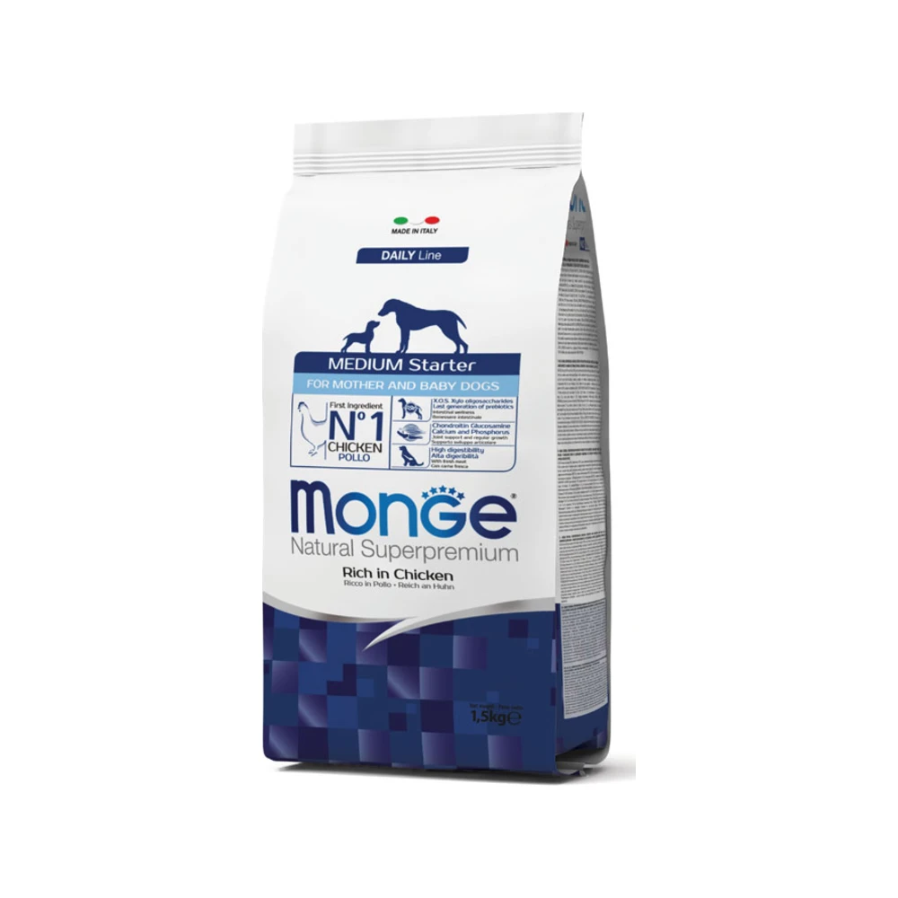 Monge Medium Starter for Mother & Baby su vištiena, 1,5 kg