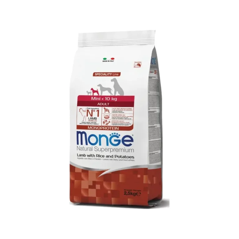 Sausas maistas šunims | Monge Speciality Line Mini Adult ėriena, 2,5 kg