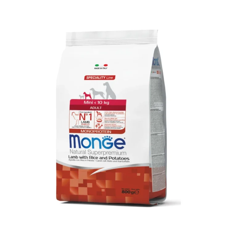 Monge Speciality Line Mini Adult su ėriena, ryžiais ir bulvėmis, 800 g