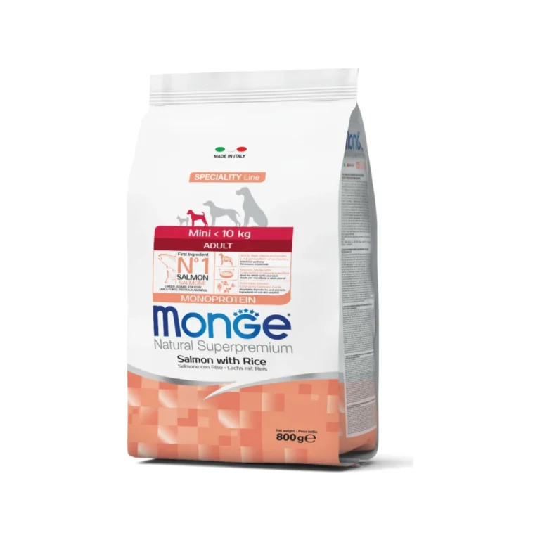 Monge Speciality Line Mini Adult su lašiša ir ryžiais, 800 g