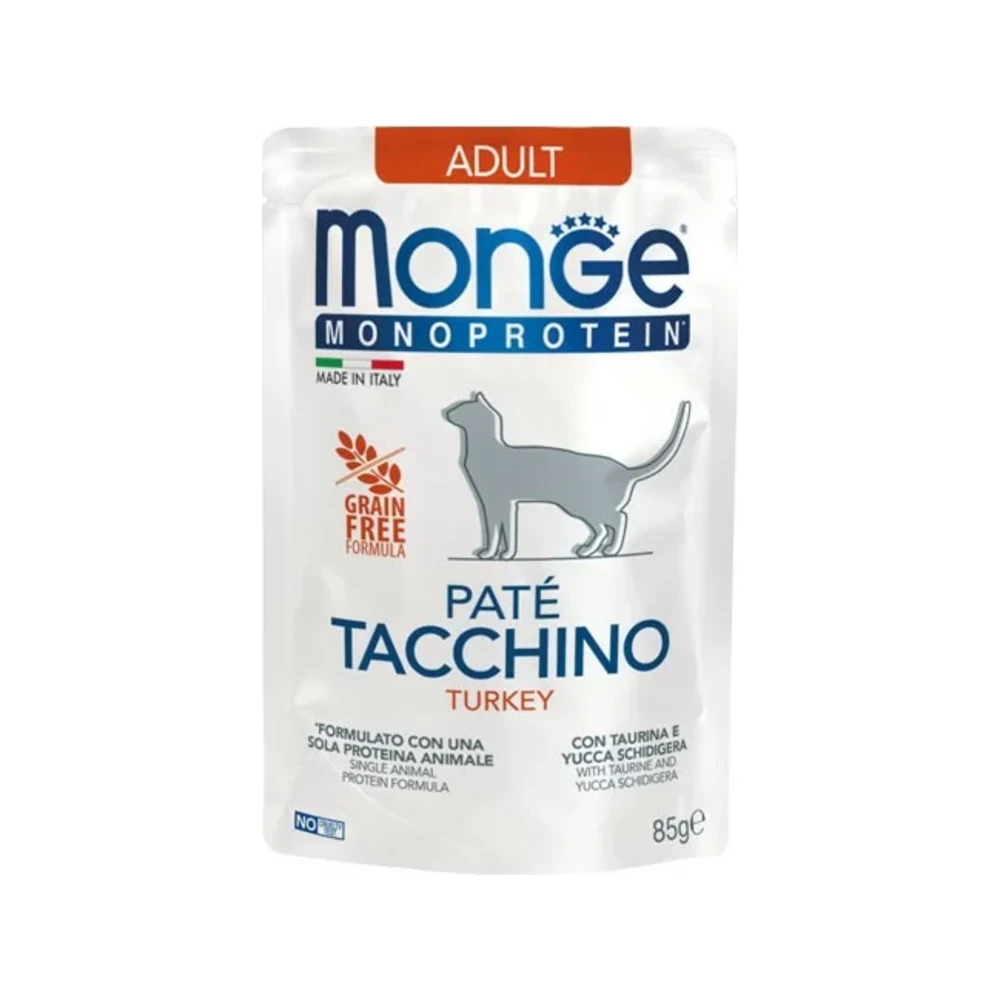Monge Monoprotein Adult paštetas su kalakutiena, 85 g