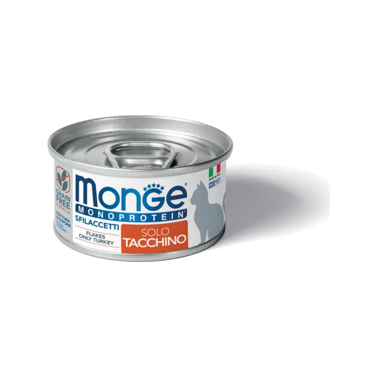 Monge Monoprotein Flakes tik su kalakutiena, 80 g