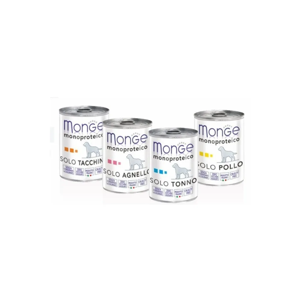 Šlapias maistas šunims | Monge Monoprotein paštetas su antiena, 150 g