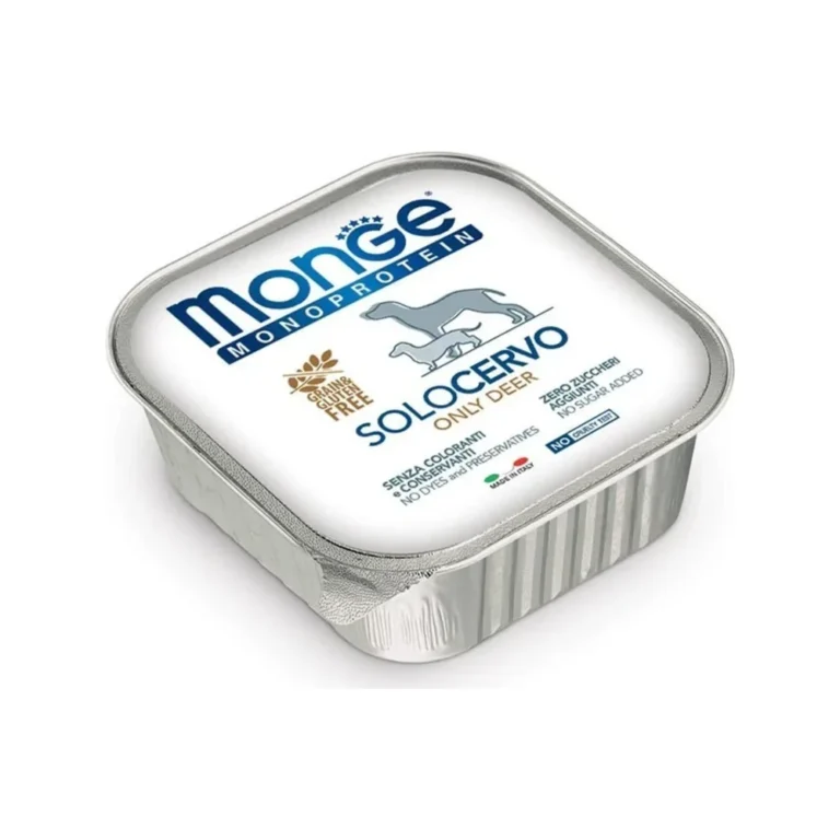 Šlapias maistas šunims | Monge Monoprotein paštetas su elniena, 150 g