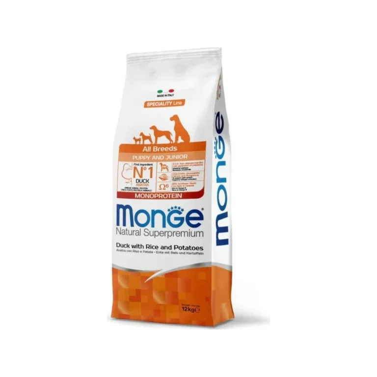 Sausas maistas šunims | Monge Monoprotein Puppy su antiena, 12 kg
