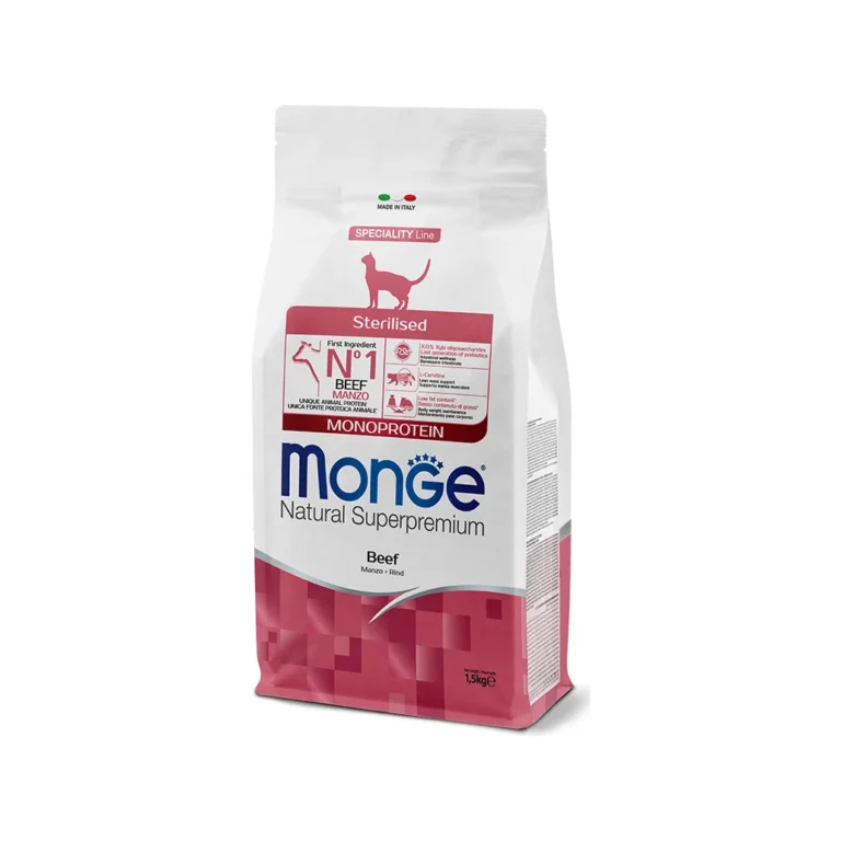 Monge Monoprotein Sterilised su jautiena, 1,5 kg